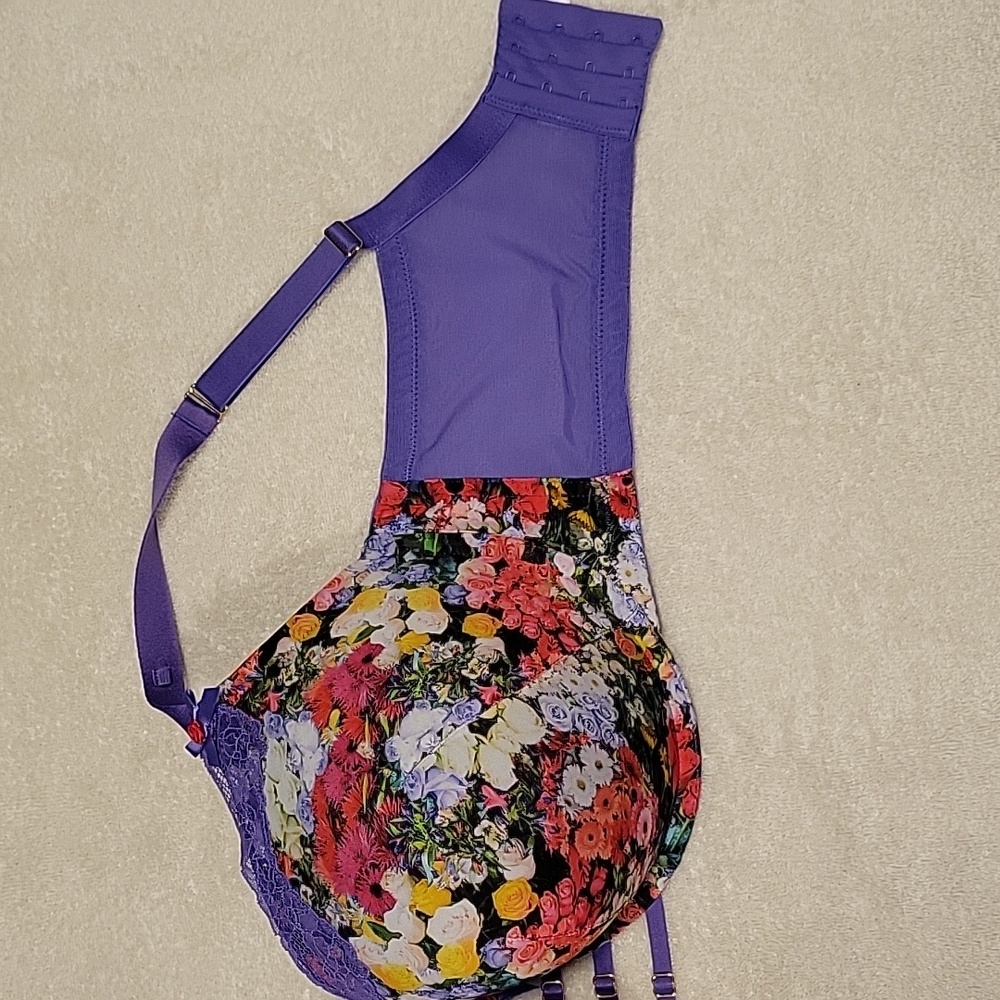 Floral Lace Women's Bra - Picture 3 of 12